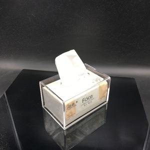 客廳歐式創意水晶面巾家用紙巾盒,酒店時尚可定制亞克力卷紙抽紙盒