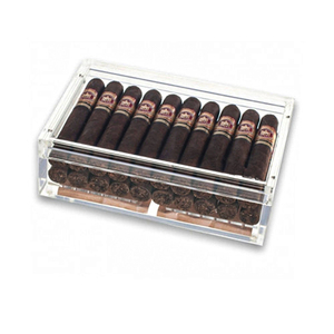 欧美经典风格设计亚克力透明雪茄礼盒雪茄收纳盒